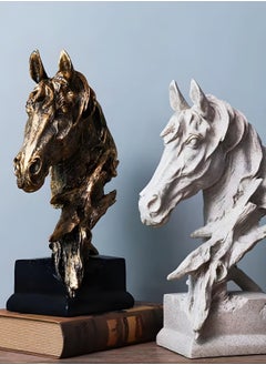 Decorative Home Golden Sculptured Horse Head Statue Crafts, Decorations, Gift Tables, Desktop, Home Office, and Animal Figurines (40cm) (Gold) - pzsku/ZBB18E197802B764F34C8Z/45/_/1735370386/ca3d9d2f-33ee-4e37-a344-580cfd09316d