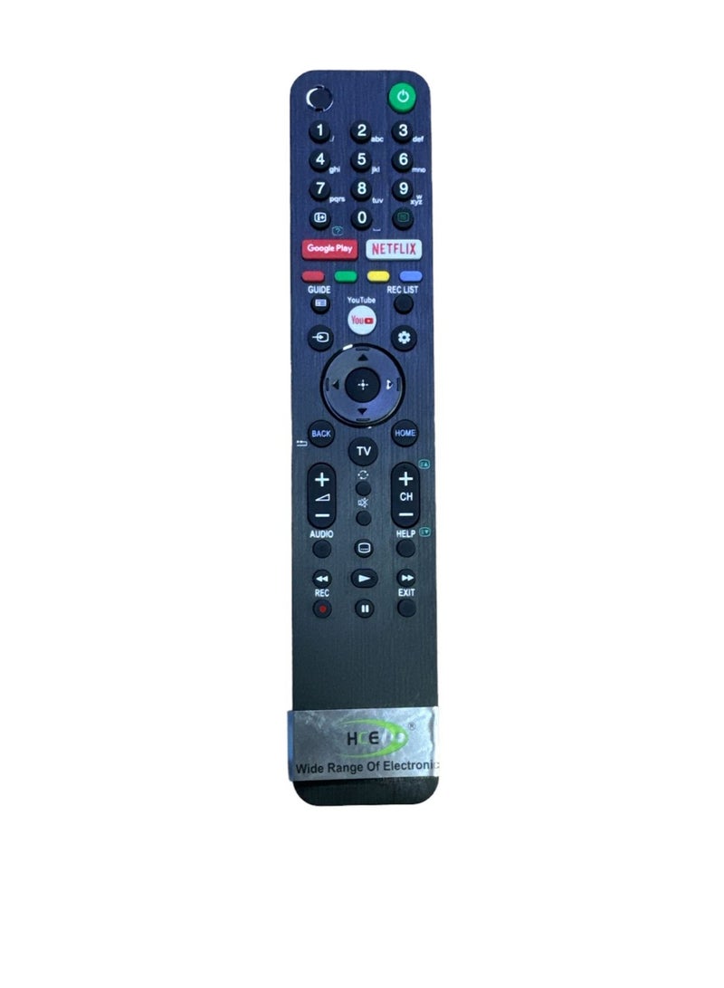 New Voice Remote Control for Sony Smart TV KD55X9500G KD55X9000H KD65X9000H KD75X9500G KD85X9500G KD55X9500H Controller with Two Batteries Black