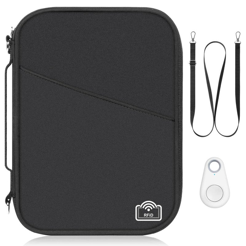 EcoVision Family Passport Holder for Travel with RFID Blocking, Traveling Essentials Organizer Pouch Bag, Light Passport Wallet for Travel Must Haves Accessories for Women Men - Image 1