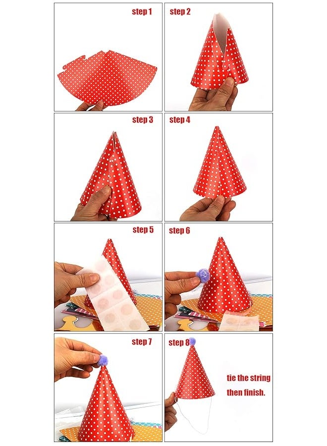Vesil Kids Birthday Party Hats, Assorted - Image 2