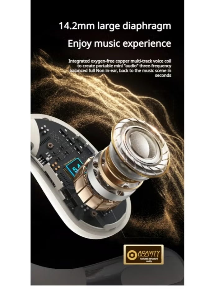 Monster Open-Ear Bluetooth 5.4 Wireless Earbuds – IPX5 Waterproof Sport Headphones with Mic, 8H Playtime, Immersive Sound, Secure Fit, Open Ear Hook Design for Running, Workout & Outdoor Use - Image 3