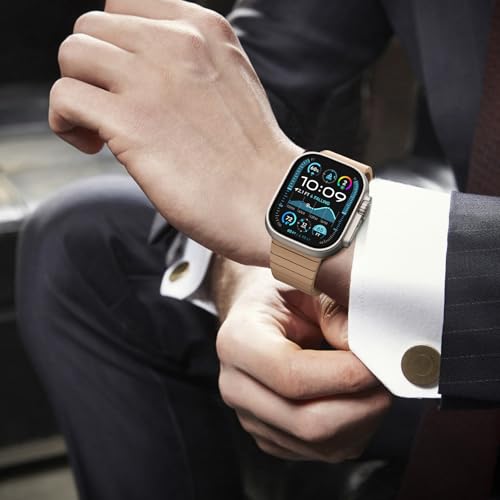 NewWays سوار رابط NewWays لساعة آبل 42 مم سلسلة 11 10 41 مم سلسلة 9 سلسلة 8 سلسلة 7 40 مم 38 مم، سوار iWatch SE سلسلة 11 10 9 8 7 6 5 4 3 2 1 من الفولاذ المقاوم للصدأ، ذهبي أصلي - Image 5