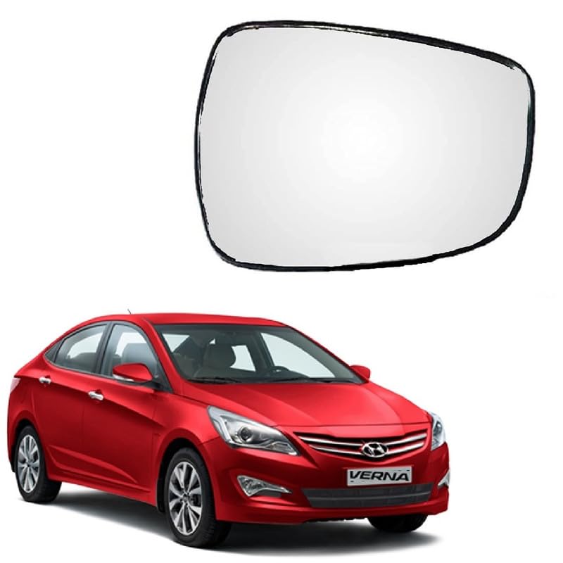 STYCARO Side View Sub Mirror Glass Plate compatible with Hyundai Verna Fluidic 2ND GEN 2011-2017 Model Type 3 (RIGHT DRIVER SIDE) - Image 1