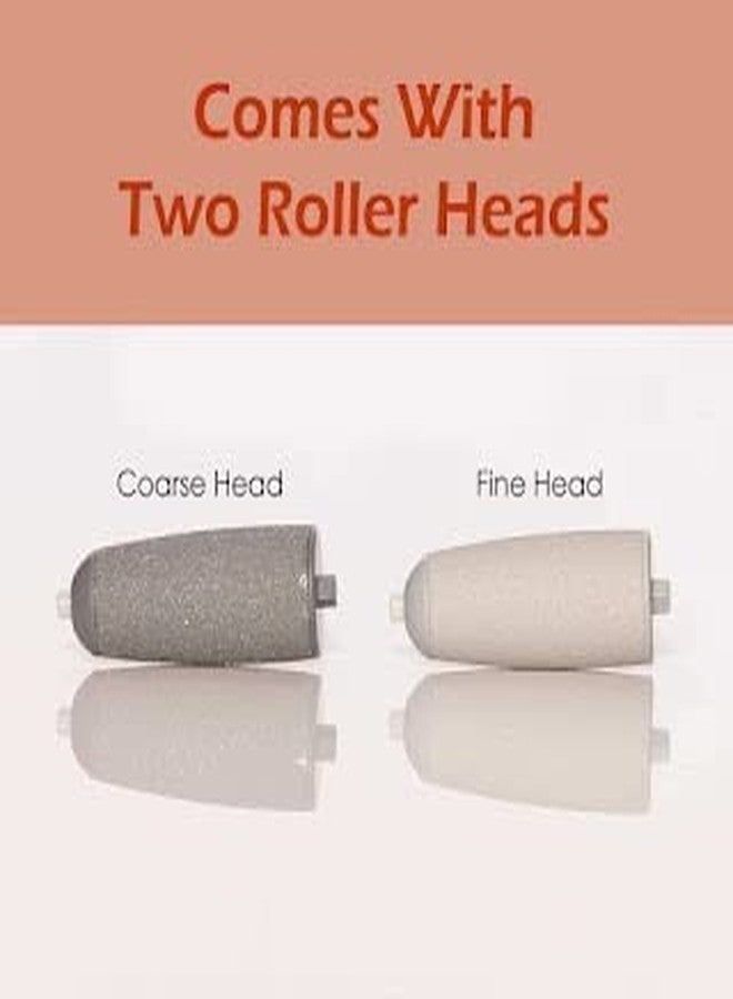 DGOOLS أداة بيدي الإلكترونية للباديكير، ملف لاسلكي قابل لإعادة الشحن لإزالة الجلد الميت والجلد الخشن، عصا تلميع مع 2 رأس أسطوانة - Image 4