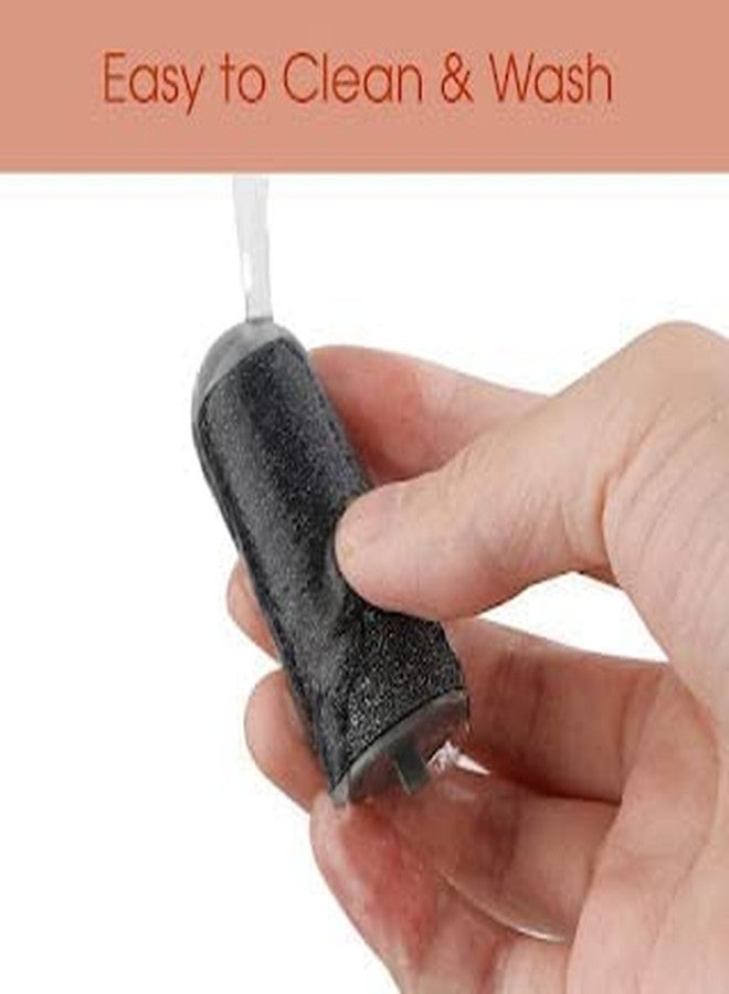 DGOOLS أداة بيدي الإلكترونية للباديكير، ملف لاسلكي قابل لإعادة الشحن لإزالة الجلد الميت والجلد الخشن، عصا تلميع مع 2 رأس أسطوانة - Image 5