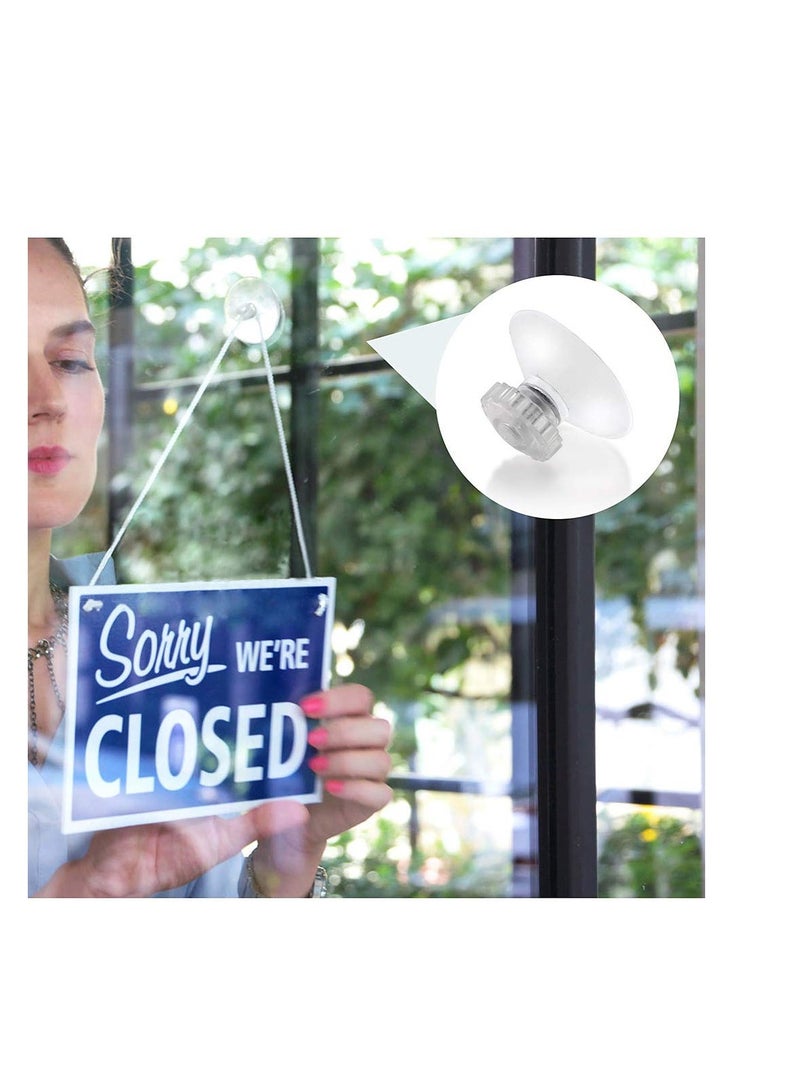 Clear Suction Cups without Hooks Plastic Sucker Pads without Hooks Plastic Suction Cups for Fairy Lights Strong Adhesive Force Hanging Decoration Suitable for Window Glass Bathroom Kitchen  - Image 4
