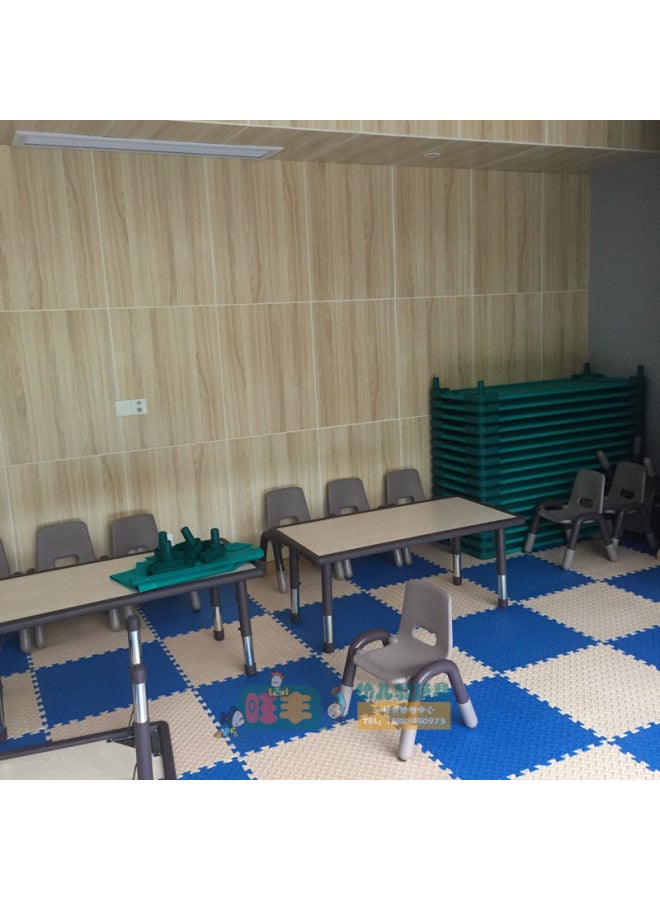 Qitele Kindergarten Children's Table And Chair School Table Rectangular Table Lifting Desk Round Table Half Round Table Moon Table - Image 3