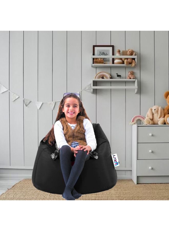 WAVY Black Kids Comfy Bean Bag - Waterproof - Image 2