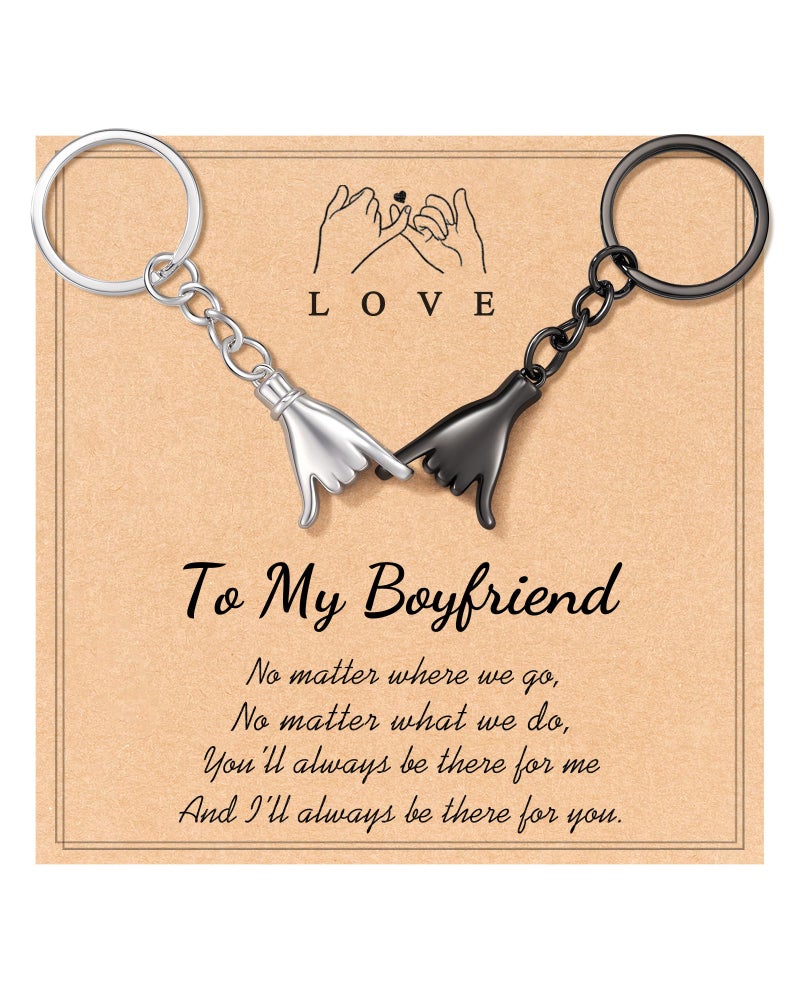 Jeka Keychain Gifts for Boyfriend, Cute Meaningful Long Distance Christmas Birthday Gifts for Him Boyfriend from Girlfriend - Image 1