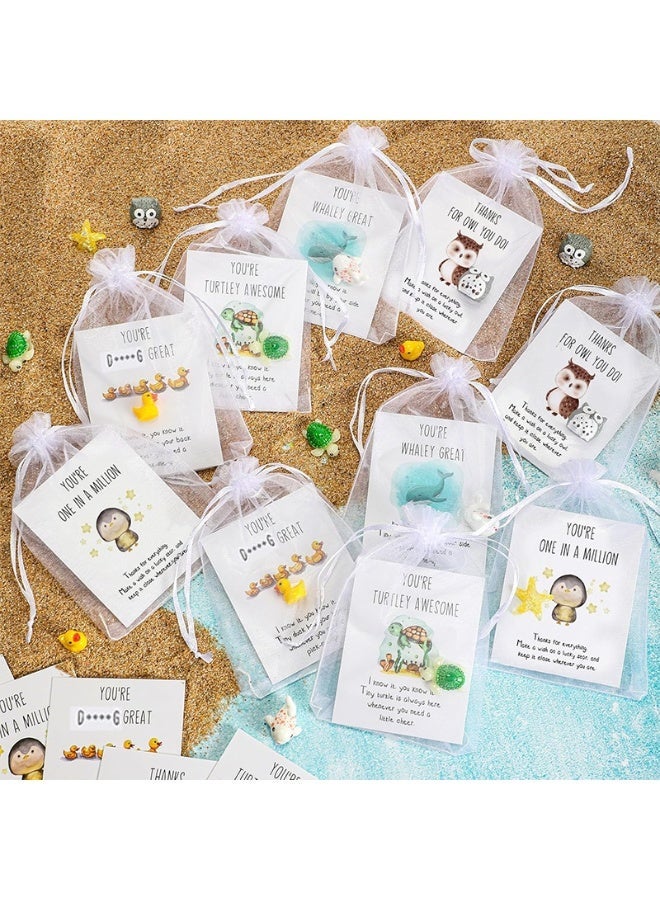 10 Employee Thank You Greeting Card Gift Set, Colleague Appreciation Gift, Durable Postcards - Image 1