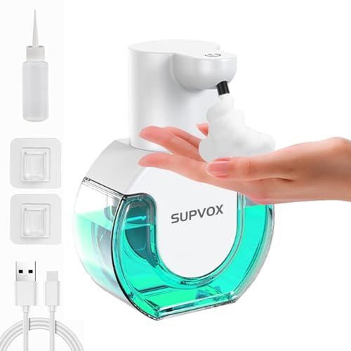 Supvox® Auto Soap Dispenser Smart Soap Foamer Dispenser No-Touch Automatic Fine Foam 420ml Hand Wash Foamer Handwash for Kitchen Bathroom Office Public Area - Image 1