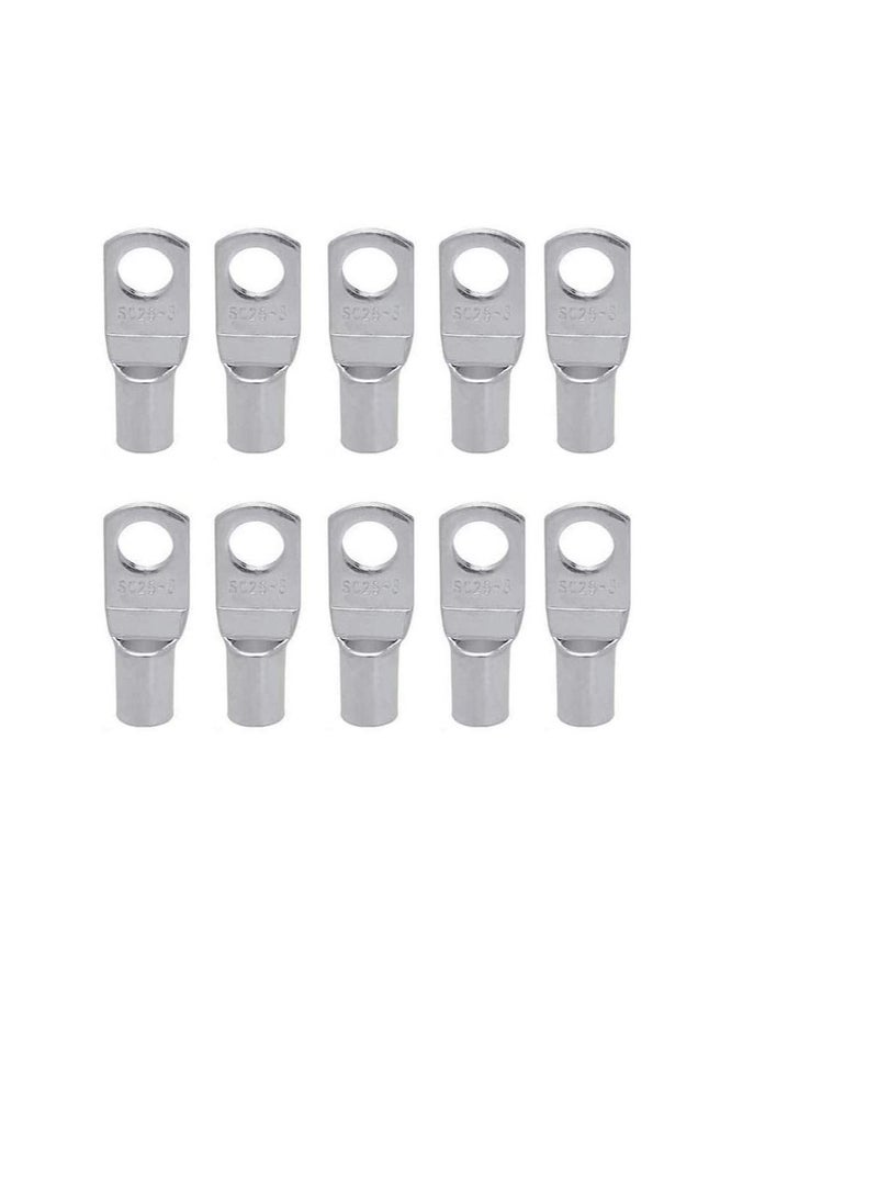 Copper Cable Lugs 10Pcs Set-Wire Terminals, Connector Cable lugs Ring Battery SC Terminals, for Marine, Solar, Automotive, Electric, Home Applications etc (Hole Size 12mm, Cable Size 10mm)  - Image 2
