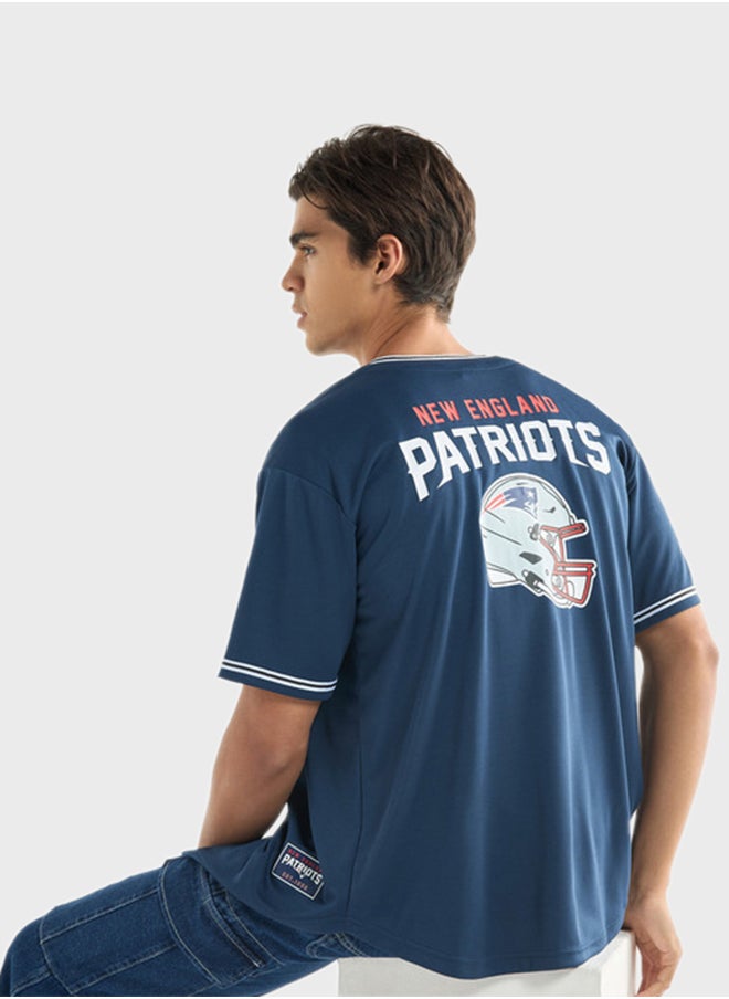FAV - Regular Fit Patriots Print Shirt - Image 1
