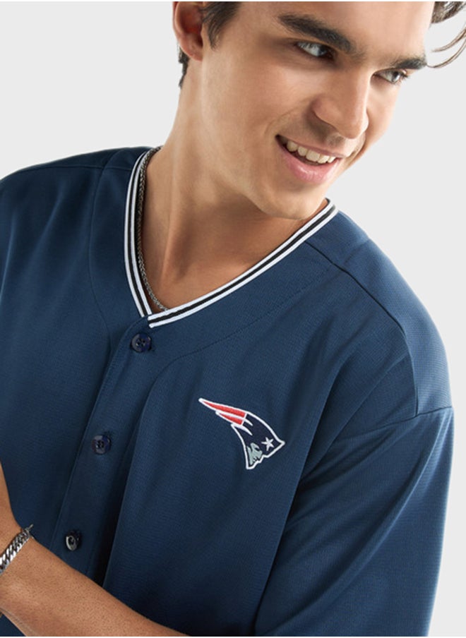 FAV - Regular Fit Patriots Print Shirt - Image 1