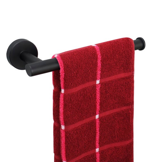 HAND TOWEL HOLDERTOWEL RING THICKEN SUS304 STAINLESS STEEL BATHROOM HAND TOWEL BAR 9INCH HEAVY DUTY WALL MOUNTED TOWEL RACK HANGER MATTE BLACK