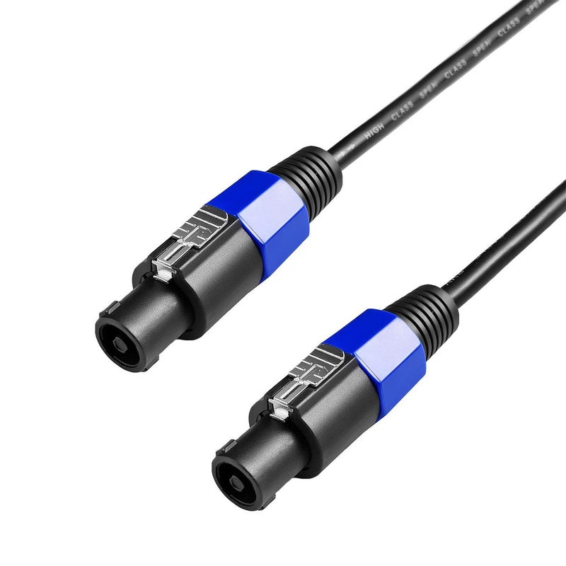 Yoico 2Pcs 50 Feet Professional Speakon to Speakon Cables Wire Speaker Audio Amplifier Cord 7mm with Twist Lock - Image 2