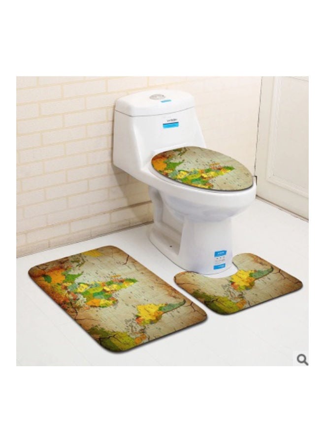 Beauenty 3-Piece Bath Mat Accessory Set multicolour 75x45cm - Image 2