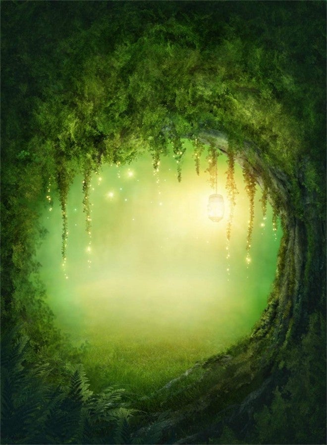 Yeele 8x10ft Enchanted Forest Photography Backdrop Fantasy Mysterious Fog Forest Background for Photo Booth Magic Lamp Fairy Kids Boy Girl Adult Photo Booth Shoot Vinyl Studio Props - Image 1