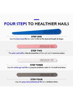 Professional Nail File System - 4 Step Fingernail Files For Manicure - Nail File Set (4 Double-Sided) - Dermatologist Recommended Hand Files For Nails - Rebuild & Restore The Health Of Nails - pzsku/ZBB19BF0D43E3FC1C02F0Z/45/_/1730894505/f68edcc2-e8dc-4d5d-b5e0-d006de43913c