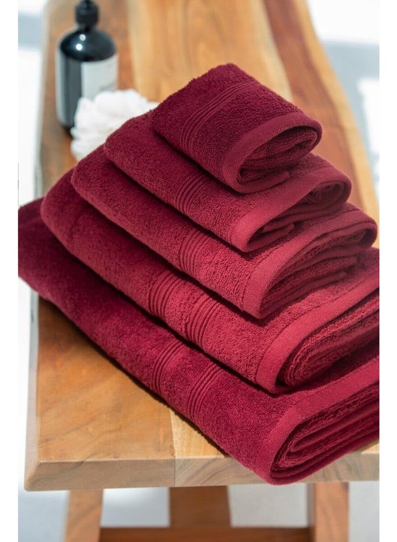 م اكس م منشفة حمام 100% قطن، 600 جرام لكل متر مربع قطن ممتاز، مناشف حمام فاخرة للحمام (مارون) - Image 4