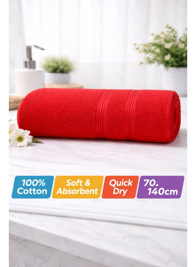 م اكس م منشفة حمام 100% قطن، 600 جرام لكل متر مربع قطن ممتاز، مناشف حمام فاخرة للحمام (مارون) - Image 1