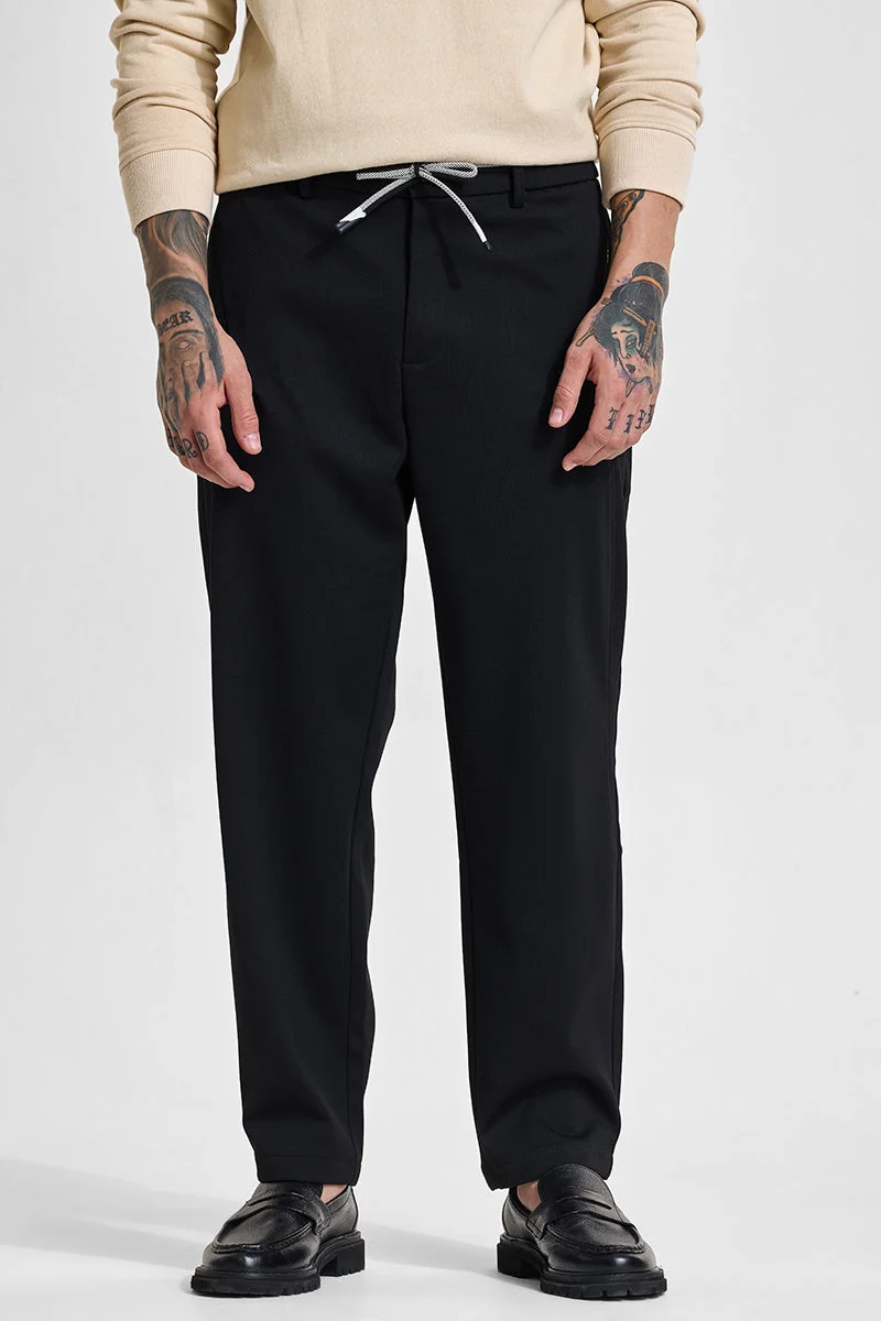 SNITCH بنطلون أسود بقصة عادية