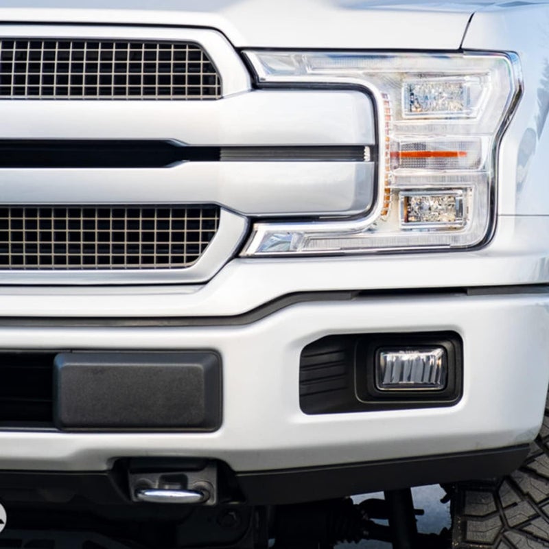 KYYET Pair Left Right Front Bumper Guards Pads Inserts End Caps Cover Trim Grill Replacement For F150 F-150 2018-2020 Salt resistant coating - Image 5