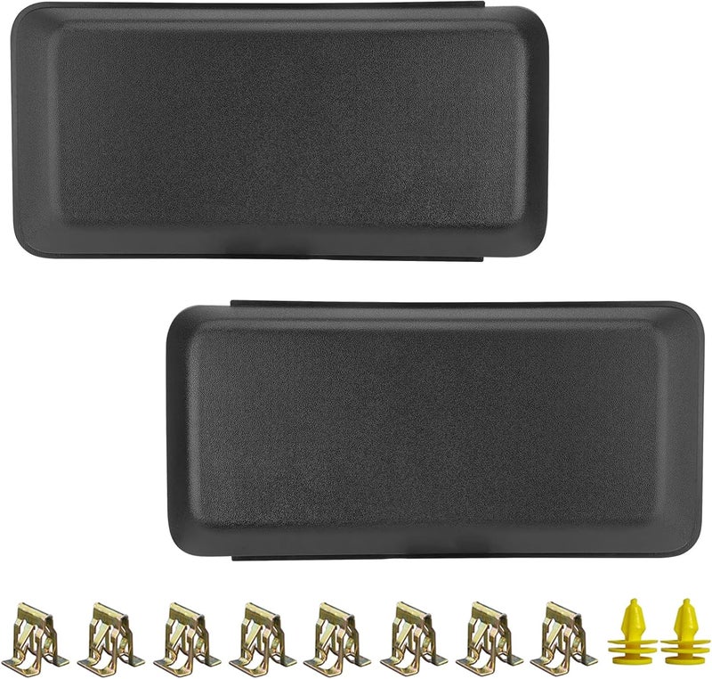 KYYET Pair Left Right Front Bumper Guards Pads Inserts End Caps Cover Trim Grill Replacement For F150 F-150 2018-2020 Salt resistant coating - Image 3