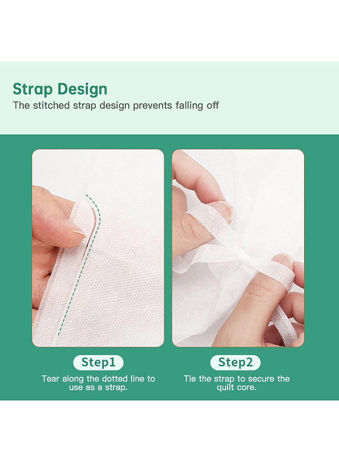 4pcs Travel Bedding Set Disposable Bed Sheets with Quilt Cover and Pillowcase for Travel Trip Hospital - Image 2