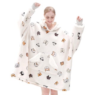Touchat Wearable Blanket Hoodie  Oversized Sherpa Blanket Sweatshirt for Women with Hood Pocket and Sleeves  Super Soft Warm Plush Hooded Blanket for Adult One Size Fits All (Animal) - pzsku/ZBB19E1F906B27215B747Z/45/1749650859/651754ba-73d7-4453-853b-a4cb40405796