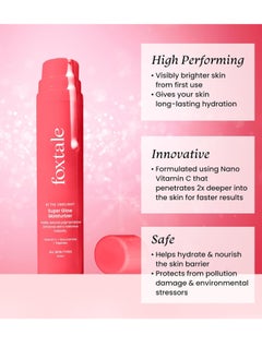 foxtale Foxtale Super Glow Moisturizer With Nano Vitamin C Niacinamide Encapsulated Peptides 50ml  - Image 2