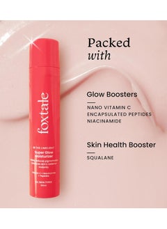 foxtale Foxtale Super Glow Moisturizer With Nano Vitamin C Niacinamide Encapsulated Peptides 50ml  - Image 3