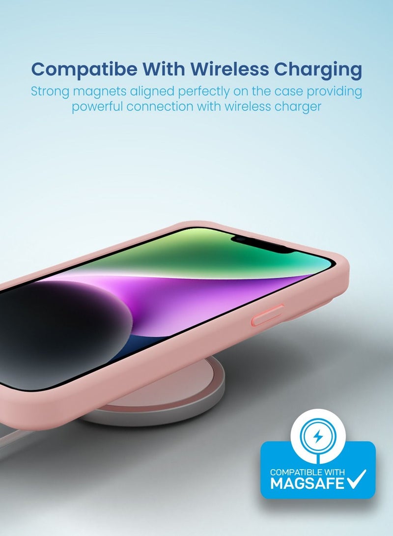 Remson غطاء حماية سيليكون هجين مغناطيسي من ريمسون ماج-إكس لحماية آيفون 14 (وردي) - Image 4