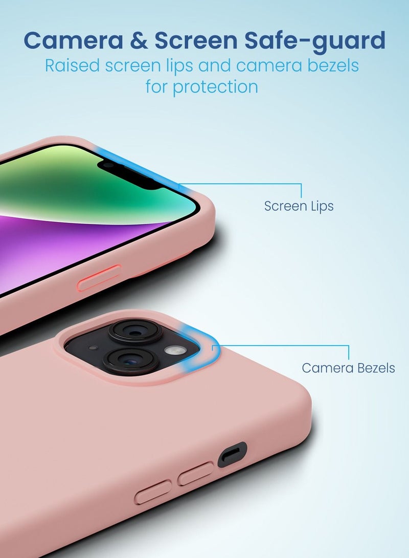 Remson غطاء حماية سيليكون هجين مغناطيسي من ريمسون ماج-إكس لحماية آيفون 14 (وردي) - Image 3