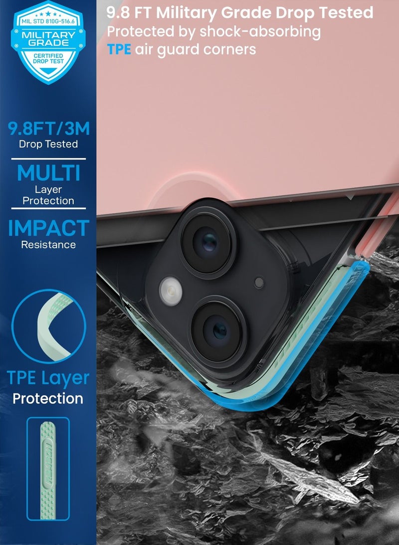 Remson غطاء حماية سيليكون هجين مغناطيسي من ريمسون ماج-إكس لحماية آيفون 14 (وردي) - Image 2