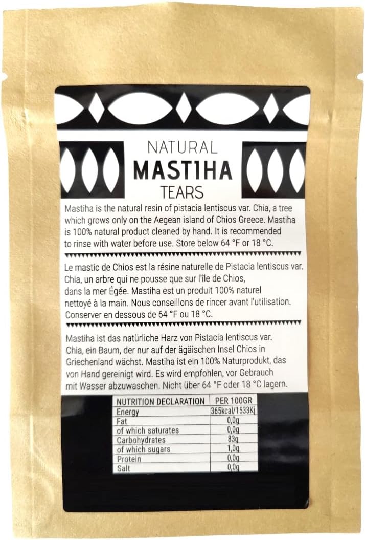 Chios Mastic Mastiha Tears Gum - 25g Natural Resin - Image 2