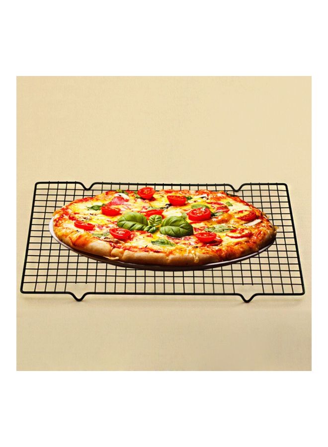 Cooling Rack Grid Design Black 41x24.5x2.3cm Non-Stick Oven Baking Rack for Home Kitchen Cooking and Grill Accessories - Image 3