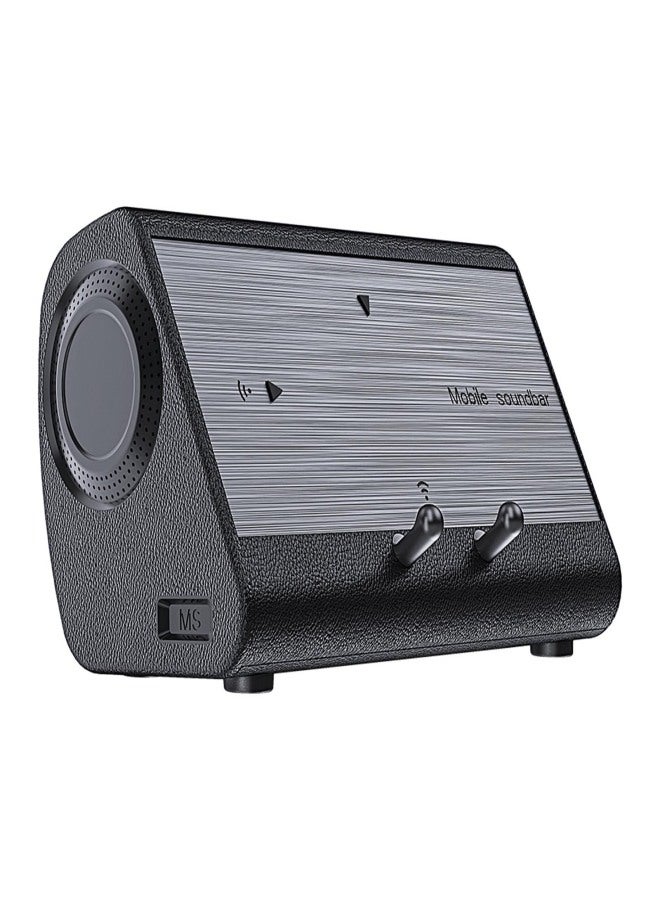 بلوديو مكبر صوت بلوديو إم إس المحمول، مكبر صوت لاسلكي يعمل بتقنية الحث مع حامل هاتف مزود بمستشعر، مكبر صوت صغير. - Image 1