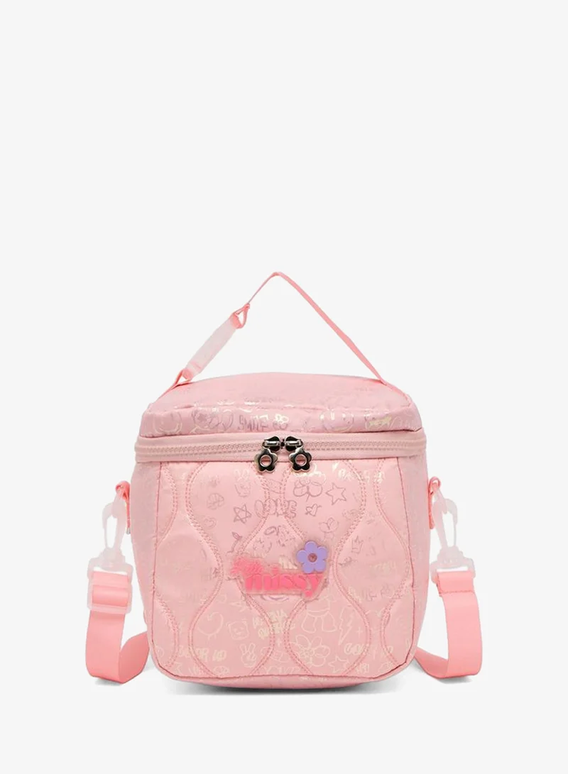 Little Missy Quilted School Lunch Bag For Girls 13 Years+ With Detachable Strap - 15x18x18 CM