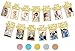 PartyHooman 1st Birthday Photo Banner for Baby from Newborn to 12 Months First Birthday Decorations for Girl Monthly Milestones Garland First Photo Banner Prestrung with Frame Gold - Image 3