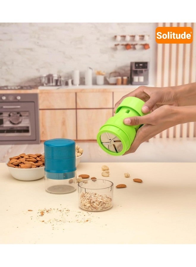 Solitude High Precision Dry Fruit Cutter & Slicer | Built-in Storage Convenience with Effortless Slicing for Almonds, Cashews & More (Stainless Steel, 1 Piece) - Image 5