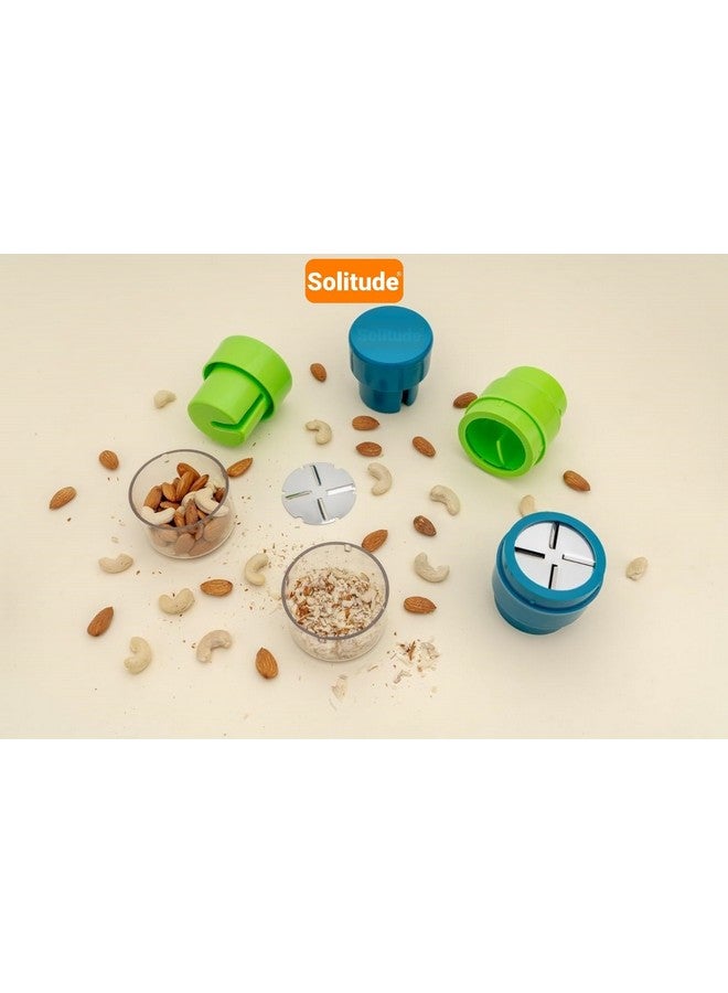 Solitude High Precision Dry Fruit Cutter & Slicer | Built-in Storage Convenience with Effortless Slicing for Almonds, Cashews & More (Stainless Steel, 1 Piece) - Image 4