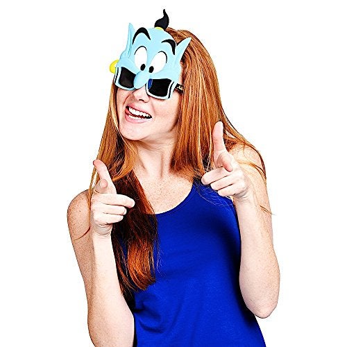 Sun-Staches Disney Official Aladdin Genie Sunglasses | Costume Accessory Mask | UV400 | One Size Fits Most - Image 4