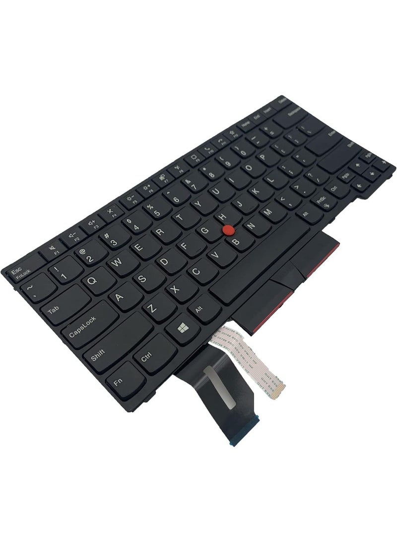 Terabyte Replacement Laptop US Layout Keyboard for Lenovo ThinkPad T14 Gen 1 2020 20UD 20UE 20S0 P14s Gen1,P14s T14 Gen2 Black - Image 2