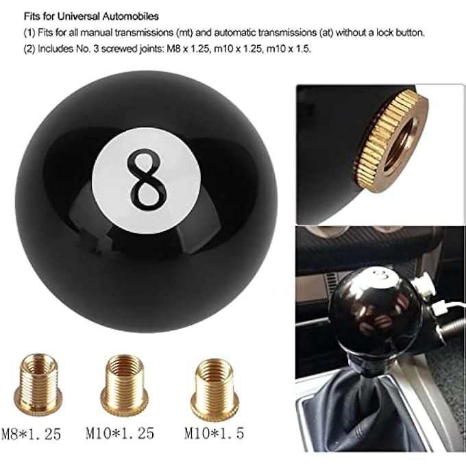 ريحني مقبض ناقل الحركة Universal للسيارات اليدوية ذراع ناقل الحركة الأكريليكي مع محولات وقبضة مريحة لجميع السيارات - Image 4