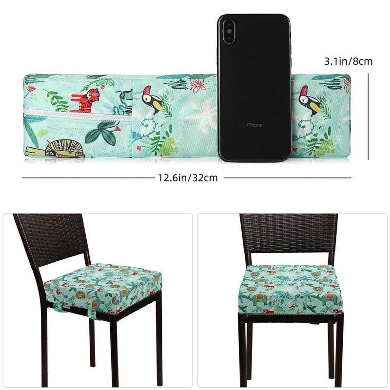 Zicac Portable High Chair Increasing Seat Cushion for Travel Dining Seat Pad for Toddler Kids Baby Infant Washable Thick Chair Seat Pads (Green) - Image 3
