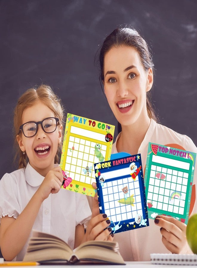 بيرثلين مخططات ملصقات بيرثلين للأطفال، 100 قطعة، مخطط مكافآت وتحفيز سلوك الأطفال، 10 تصاميم مع 2800 ملصق نجمة صغيرة، قابلة للمسح الجاف، مناسبة للتدريس في الفصل أو للاستخدام المنزلي - Image 5