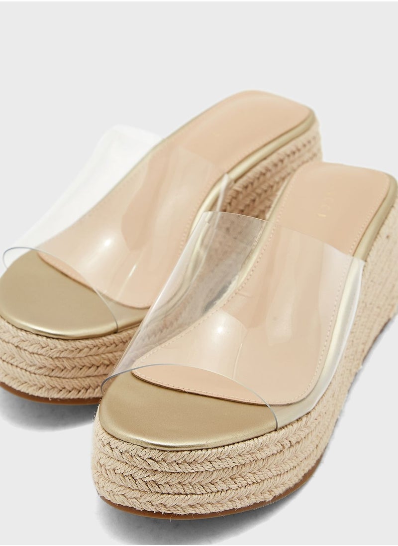 Vincci - One Strap Wedge Sandals - Image 1