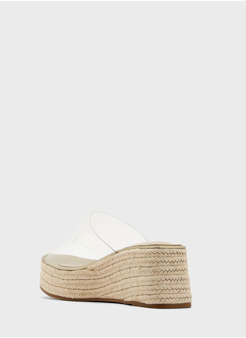 Vincci - One Strap Wedge Sandals - Image 1