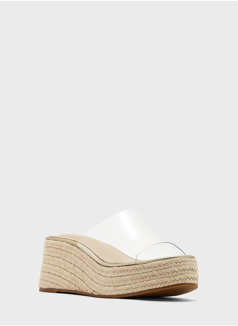 Vincci - One Strap Wedge Sandals - Image 1